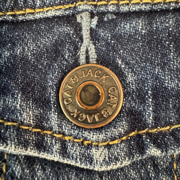 Cat & Jack Girls Jean Jacket Vest Size XL (14/16) - Picture 5 of 7